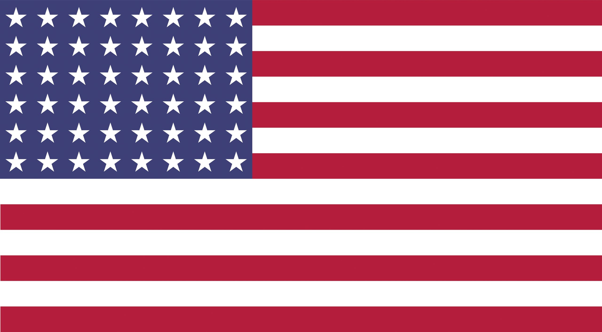 american flag with 48 stars